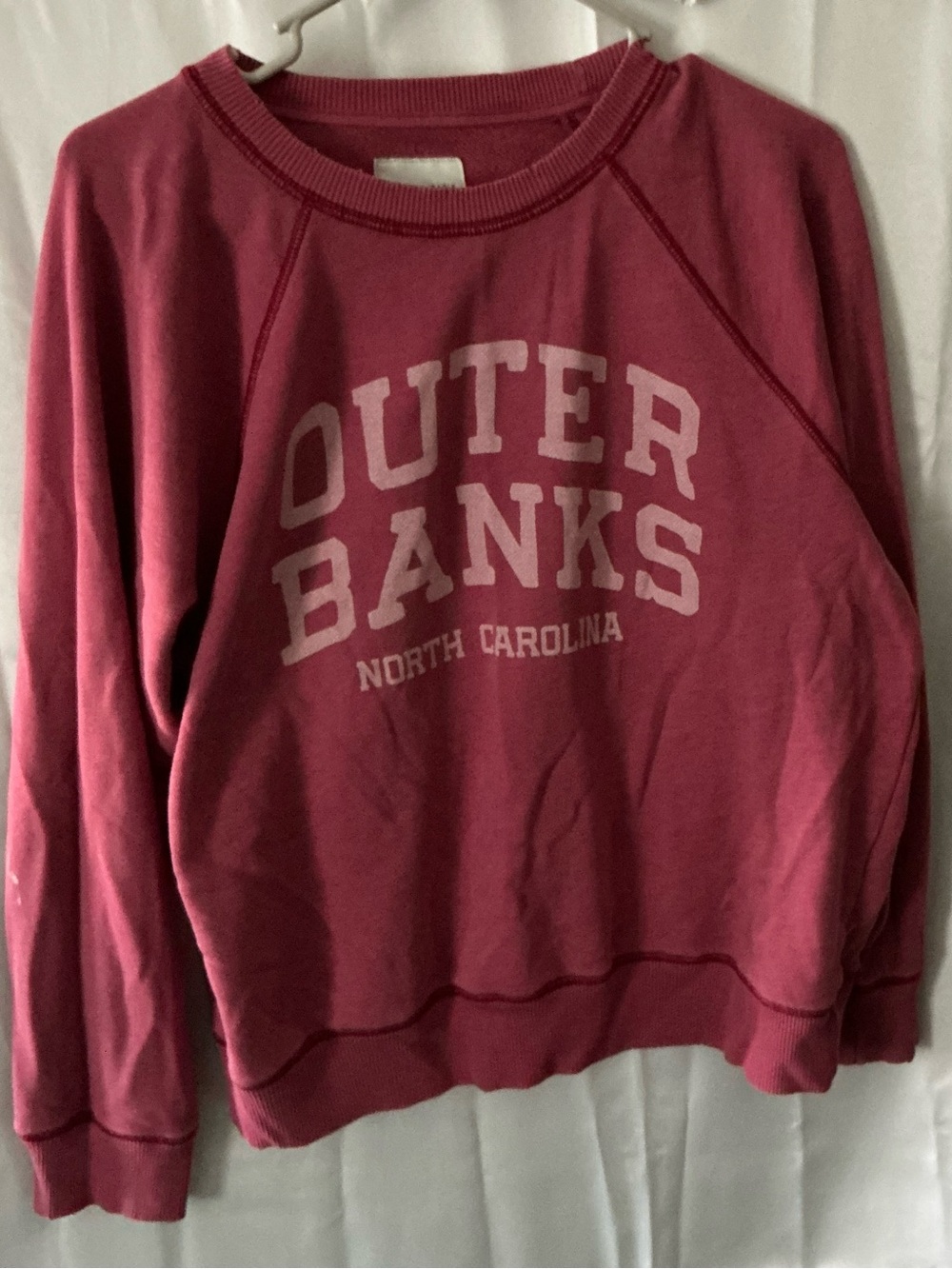 American Eagle Outfitters Outer Banks Graphic Crewneck - Rose